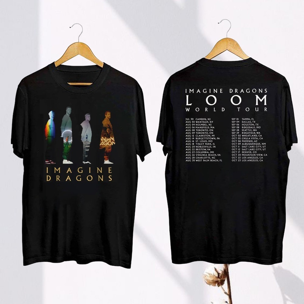 Graphic Imagine Dragons Loom TourT-shirt 2 Sided